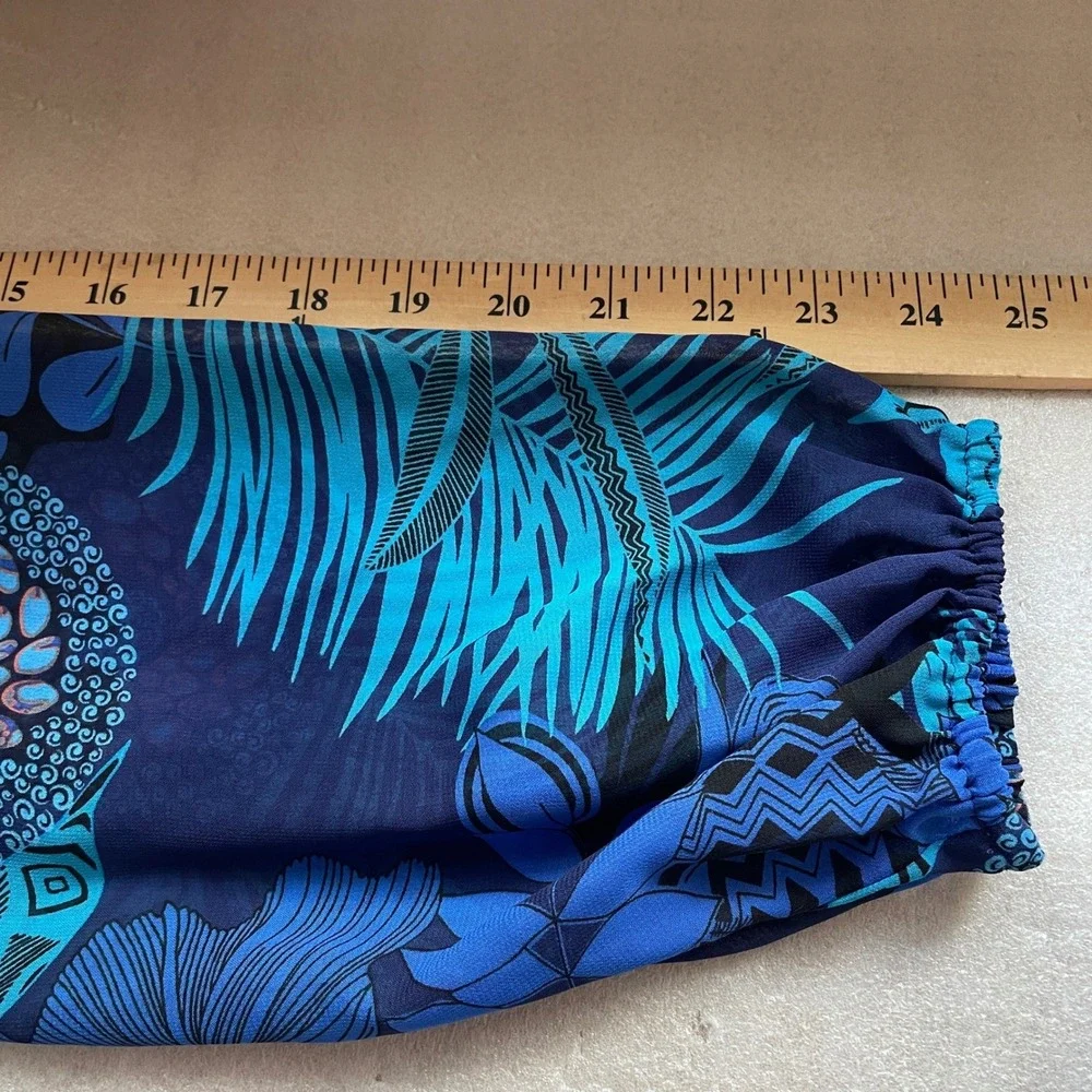 INC International Concepts Blue Floral Maxi Dress - Picture 12 of 14